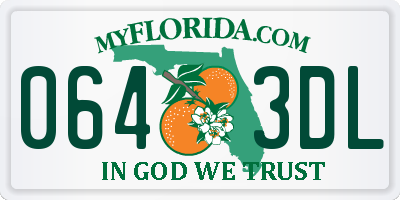FL license plate 0643DL