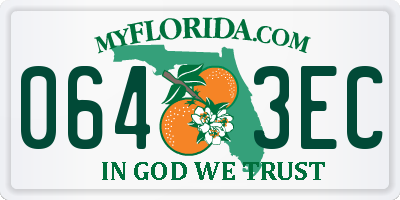 FL license plate 0643EC