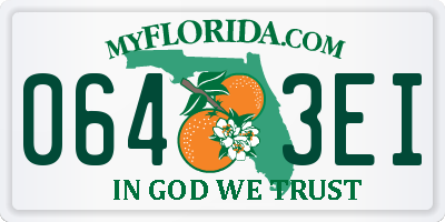 FL license plate 0643EI