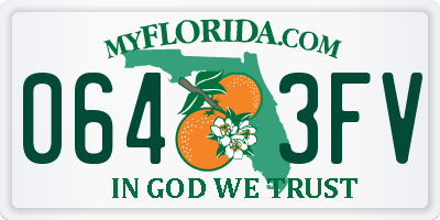 FL license plate 0643FV