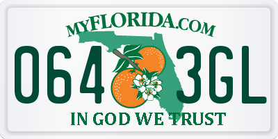 FL license plate 0643GL