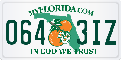 FL license plate 0643IZ