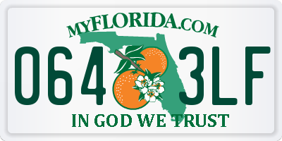 FL license plate 0643LF