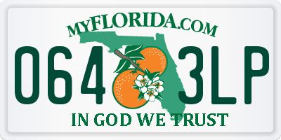 FL license plate 0643LP