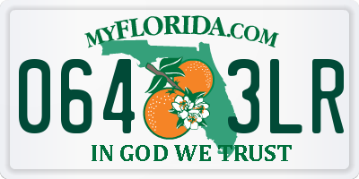 FL license plate 0643LR