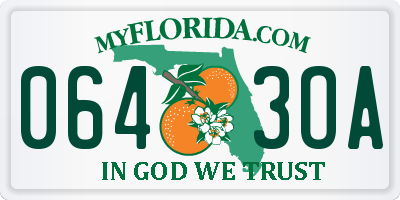 FL license plate 0643OA