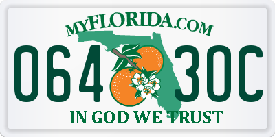 FL license plate 0643OC
