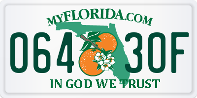 FL license plate 0643OF