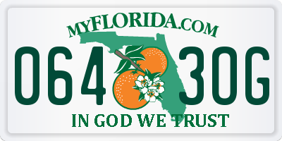 FL license plate 0643OG