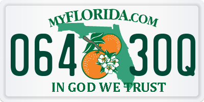 FL license plate 0643OQ