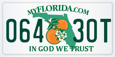 FL license plate 0643OT