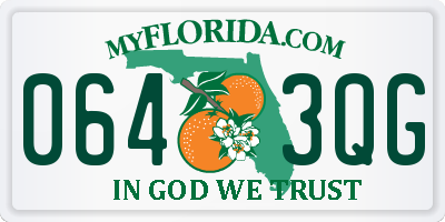 FL license plate 0643QG