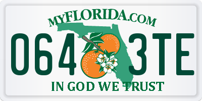 FL license plate 0643TE
