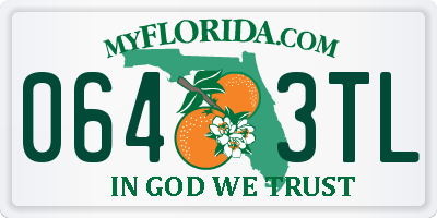 FL license plate 0643TL