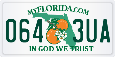 FL license plate 0643UA