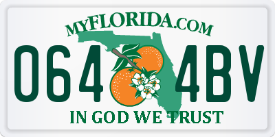 FL license plate 0644BV