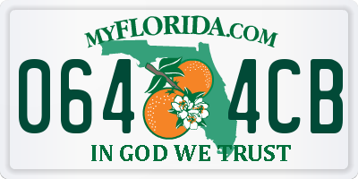 FL license plate 0644CB