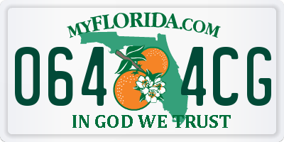 FL license plate 0644CG
