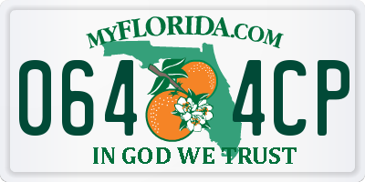 FL license plate 0644CP