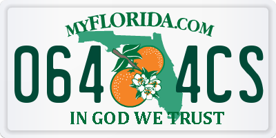 FL license plate 0644CS