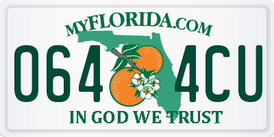 FL license plate 0644CU