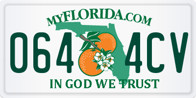 FL license plate 0644CV