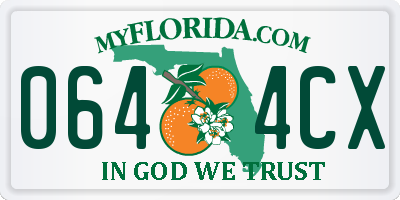 FL license plate 0644CX