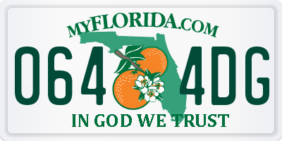 FL license plate 0644DG