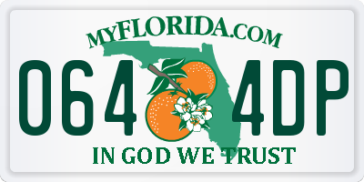 FL license plate 0644DP