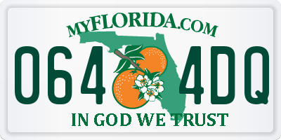 FL license plate 0644DQ