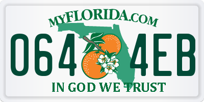 FL license plate 0644EB