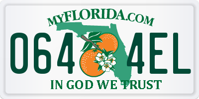 FL license plate 0644EL