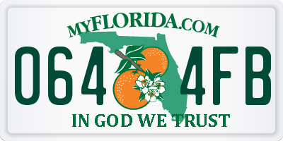 FL license plate 0644FB