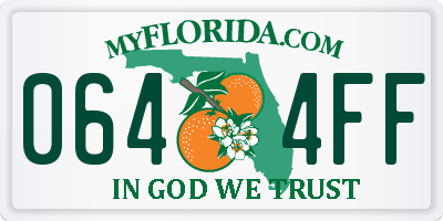 FL license plate 0644FF