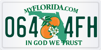 FL license plate 0644FH