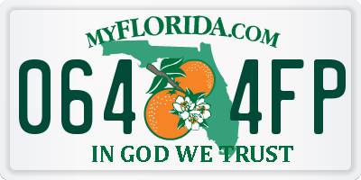 FL license plate 0644FP