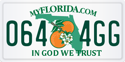 FL license plate 0644GG