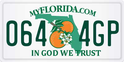 FL license plate 0644GP