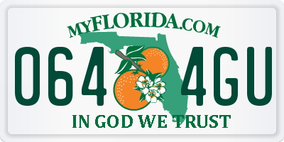 FL license plate 0644GU