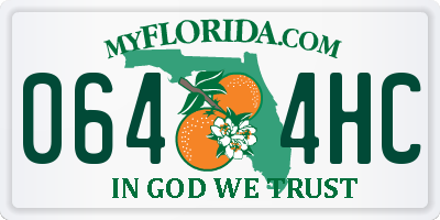 FL license plate 0644HC