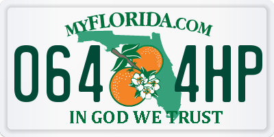 FL license plate 0644HP