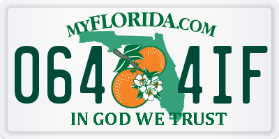 FL license plate 0644IF