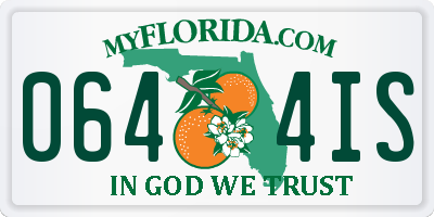FL license plate 0644IS