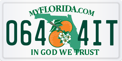 FL license plate 0644IT