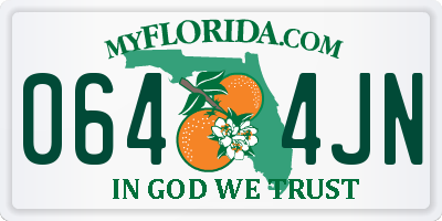 FL license plate 0644JN