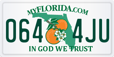 FL license plate 0644JU