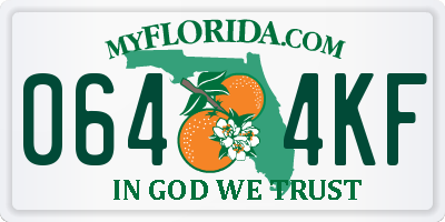 FL license plate 0644KF