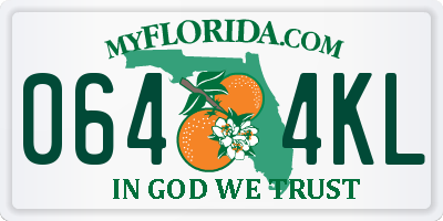 FL license plate 0644KL
