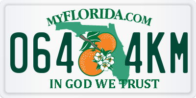 FL license plate 0644KM