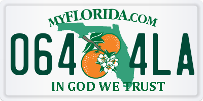 FL license plate 0644LA